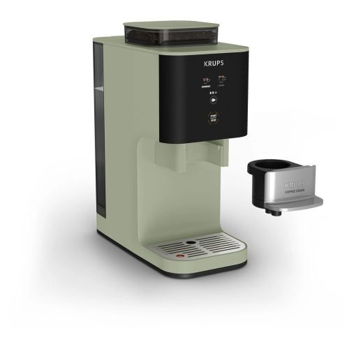 KRUPS Coffee Crush SA401LE0 – kompaktný kávovar s mlynčekom, zelený – detail 2
