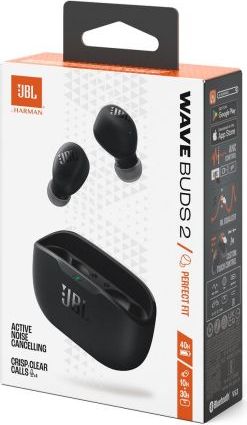 JBL Wave Buds 2 v čiernej farbe – produktový detail 1