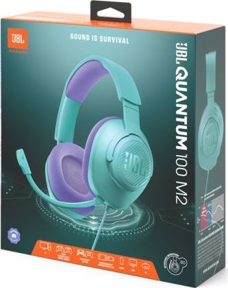 JBL Quantum 100M2 – Teal – pohľad 1