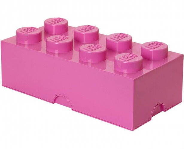 LEGO Úložný box 8 250 x 500 x 180 mm - ružový