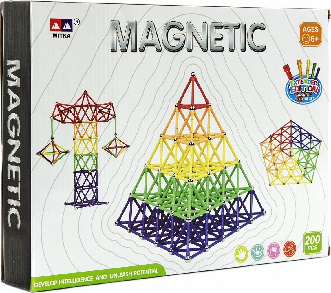 Magnetická stavebnica 200 ks
