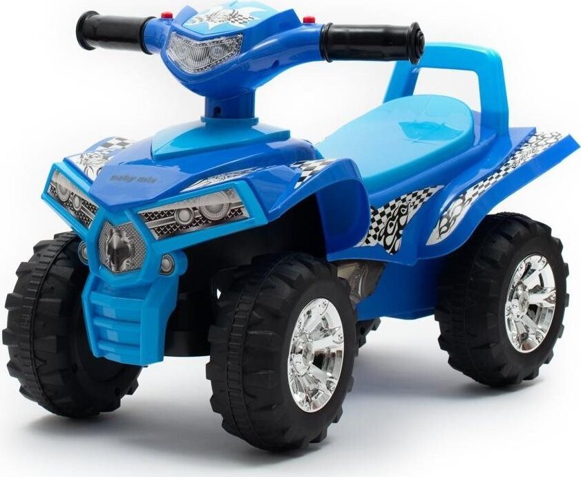 BABY MIX detské odrážadlo so zvukom štvorkolka, modré