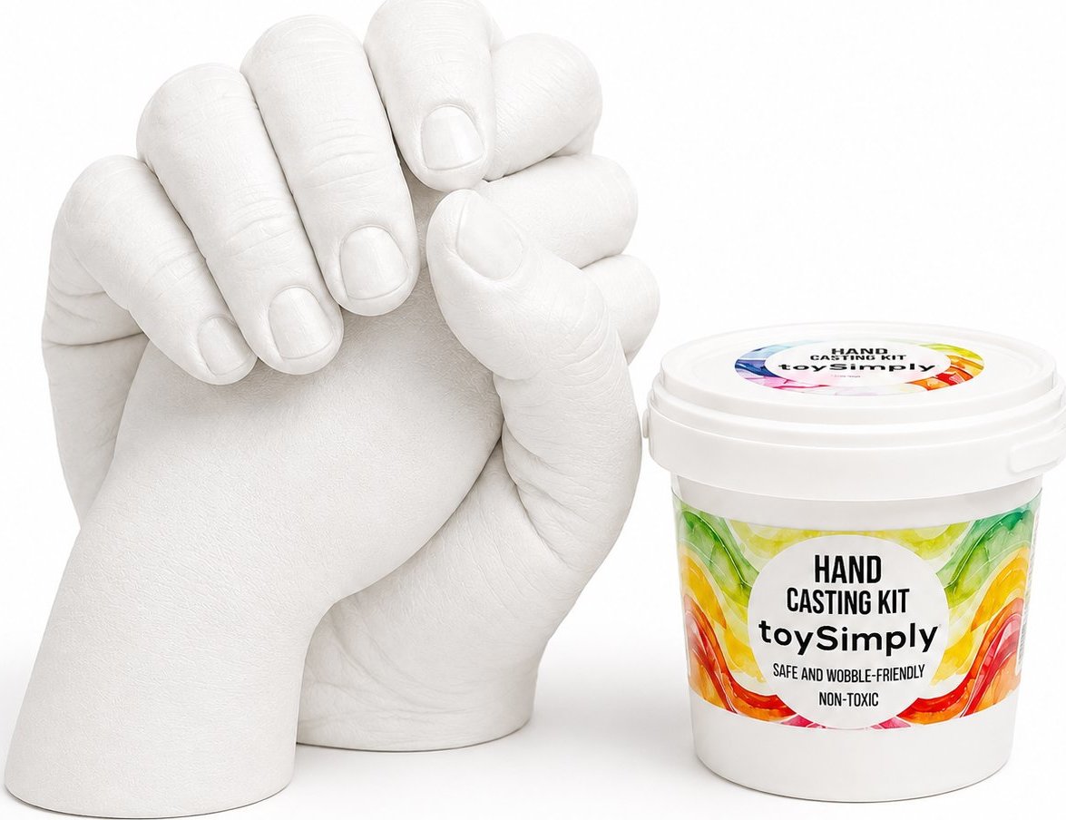 Toysimply DIY Súprava na výrobu sadrového odliatku detskej ruky 2 l