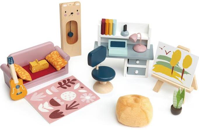 Tender Leaf Dolls House Study Furniture