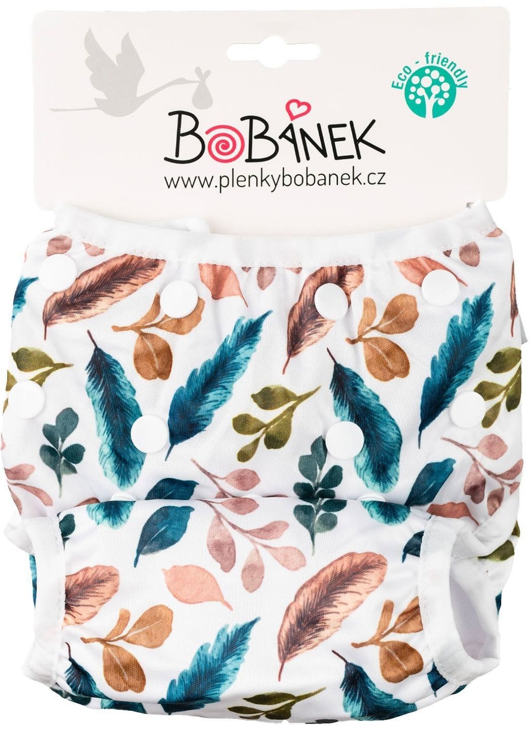 Bobánek Rastúce plavky pre bábätká, Biele pierka