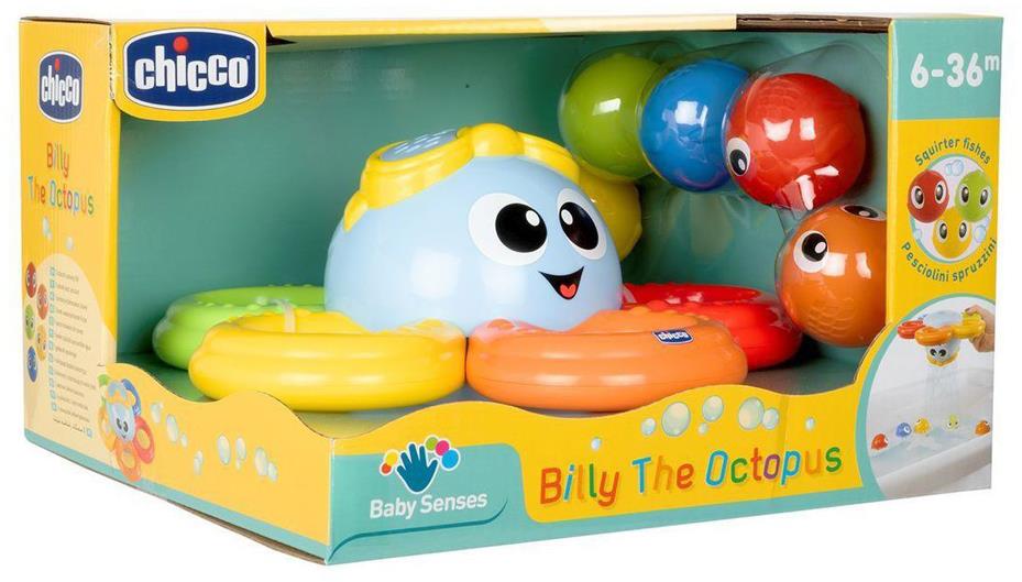 CHICCO Billy chobotnica vkladacia, 2 v 1, 6 m+