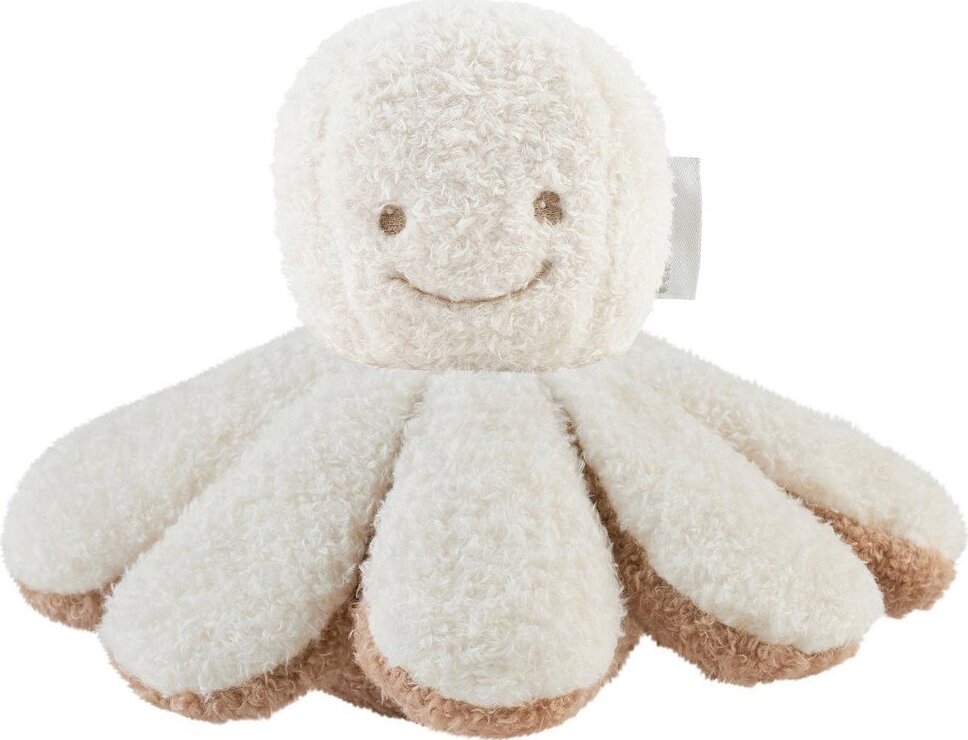Nattou Hrkálka plyšová chobotnička ecru 20 cm, 0 m+