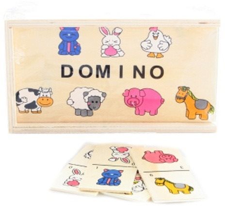 Lamps Wooden Domino Animals