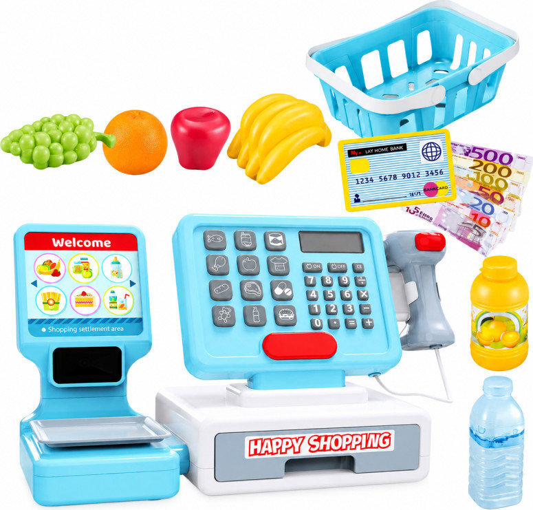 RealG RC-K-2830 Interaktívna pokladnica so skenerom, váhou, košíkom a potravinami, XXL