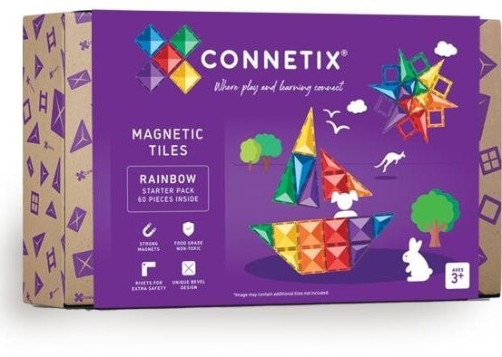 Connetix Tiles Magnetická stavebnica (60 ks)