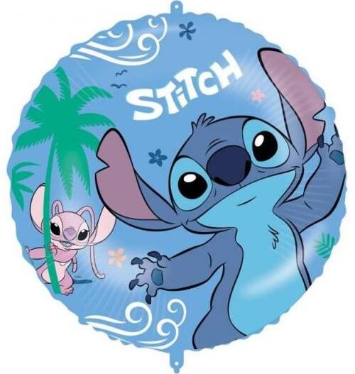 GODAN Balón fóliový Stitch a Angel, 46 cm