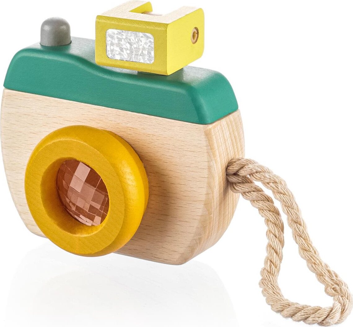 ZOPA Drevený fotoaparát green