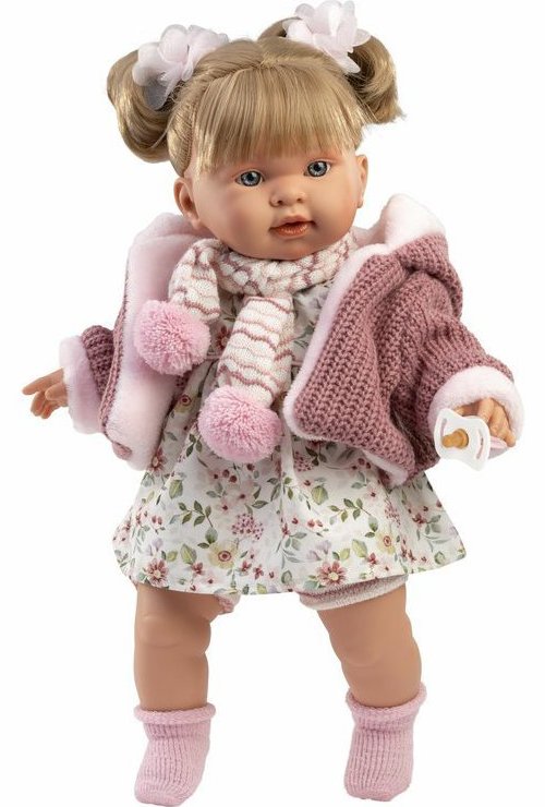 Llorens 42286 Alexandra – reálna bábika so zvukmi a mäkkým látkovým telom – 42 cm
