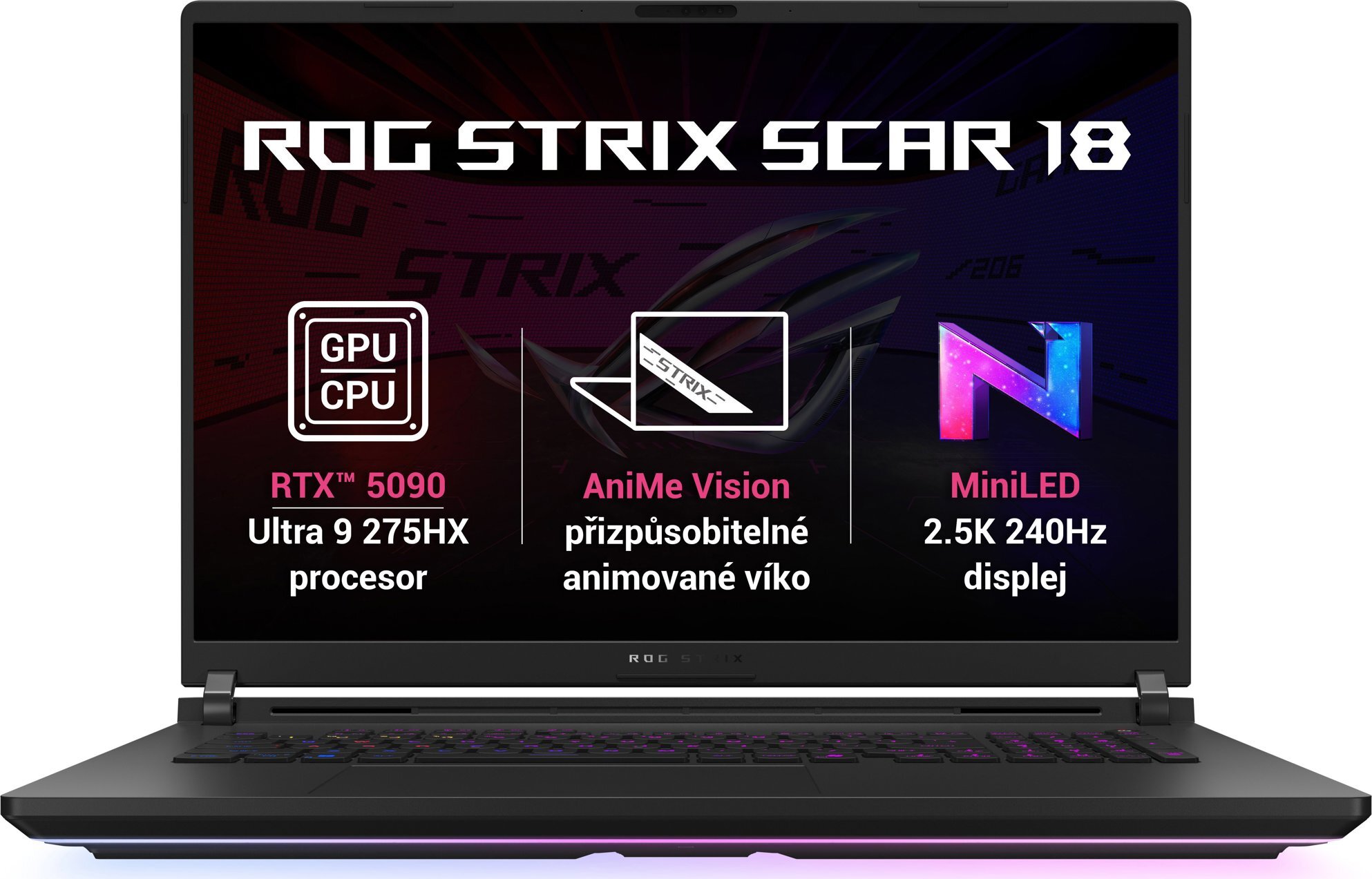 ASUS ROG Strix SCAR 18 G835LX-NEBULA011X Off Black