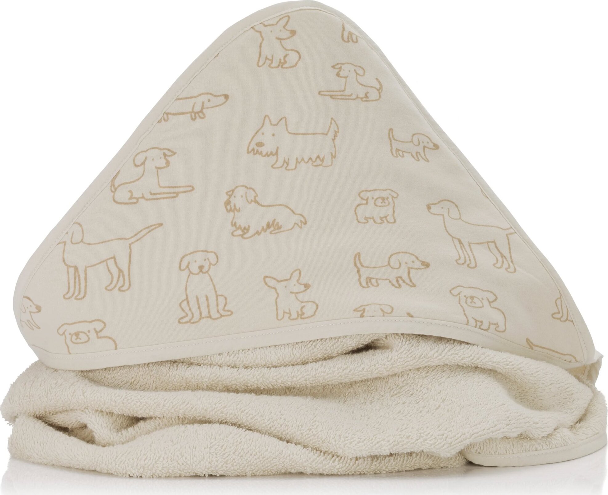 Fillikid Osuška s kapucňou dog beige 75 × 75 cm