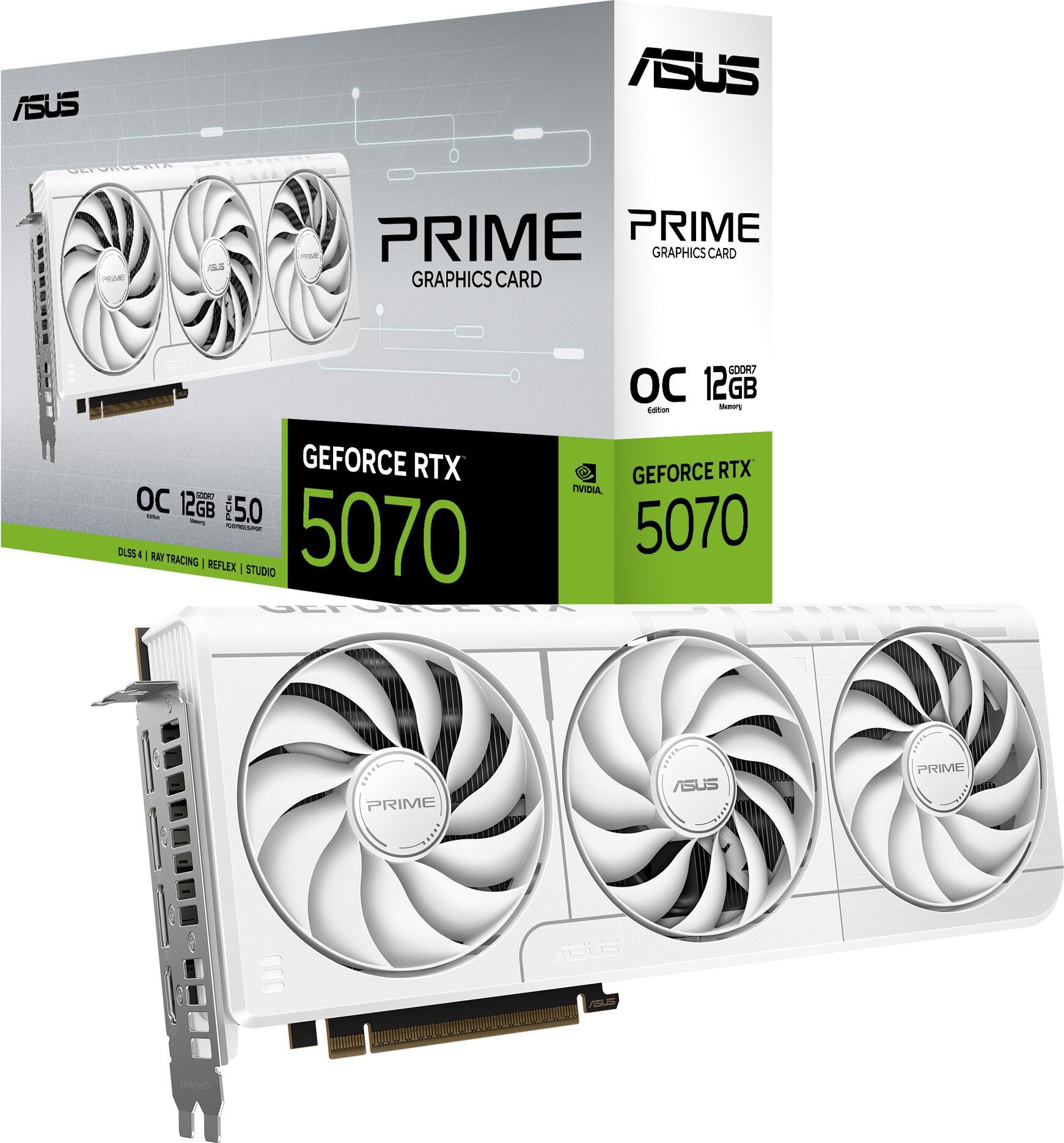 ASUS PRIME GeForce RTX 5070 12G OC WHITE