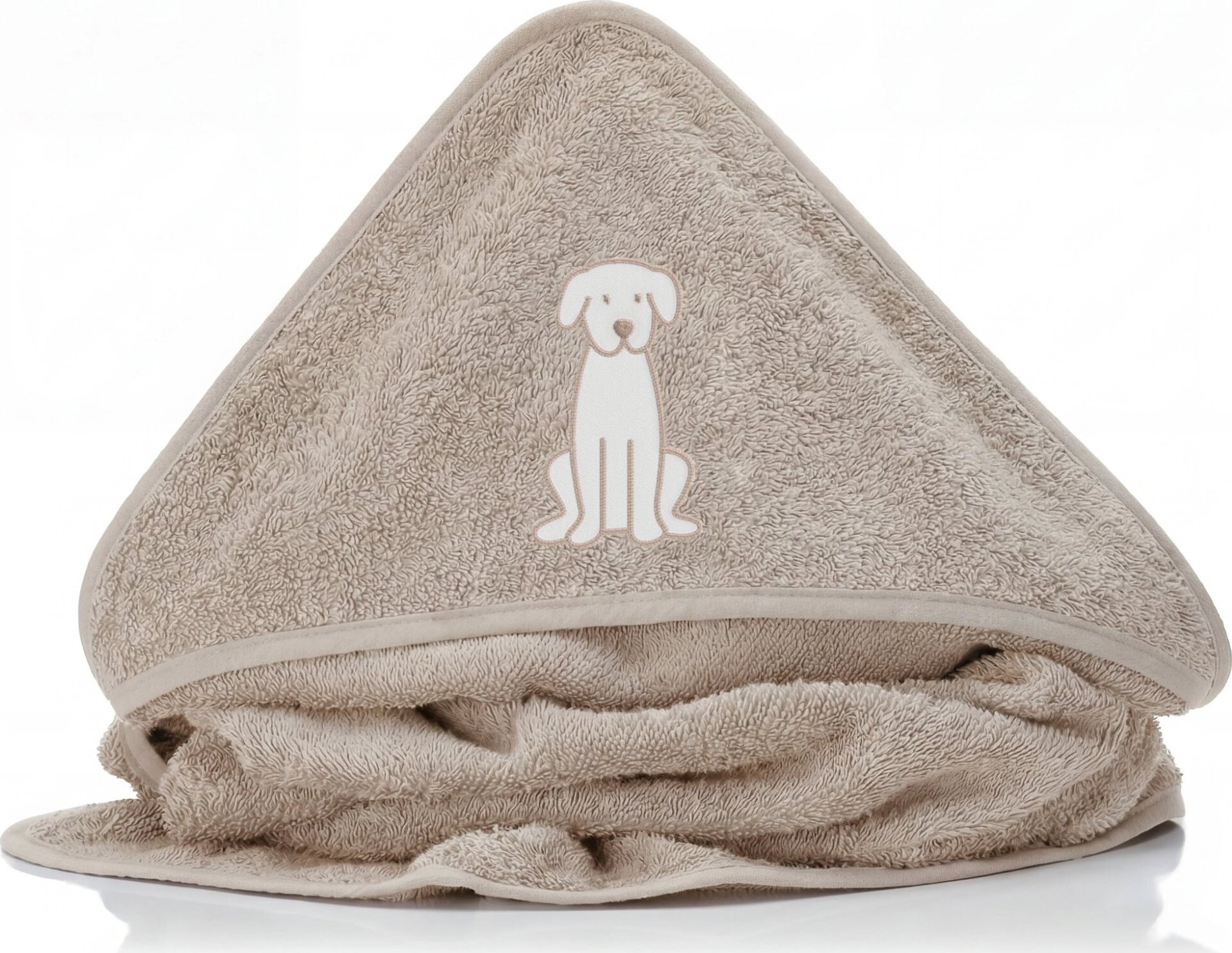 Fillikid Osuška s kapucňou dog beige 75 × 75 cm