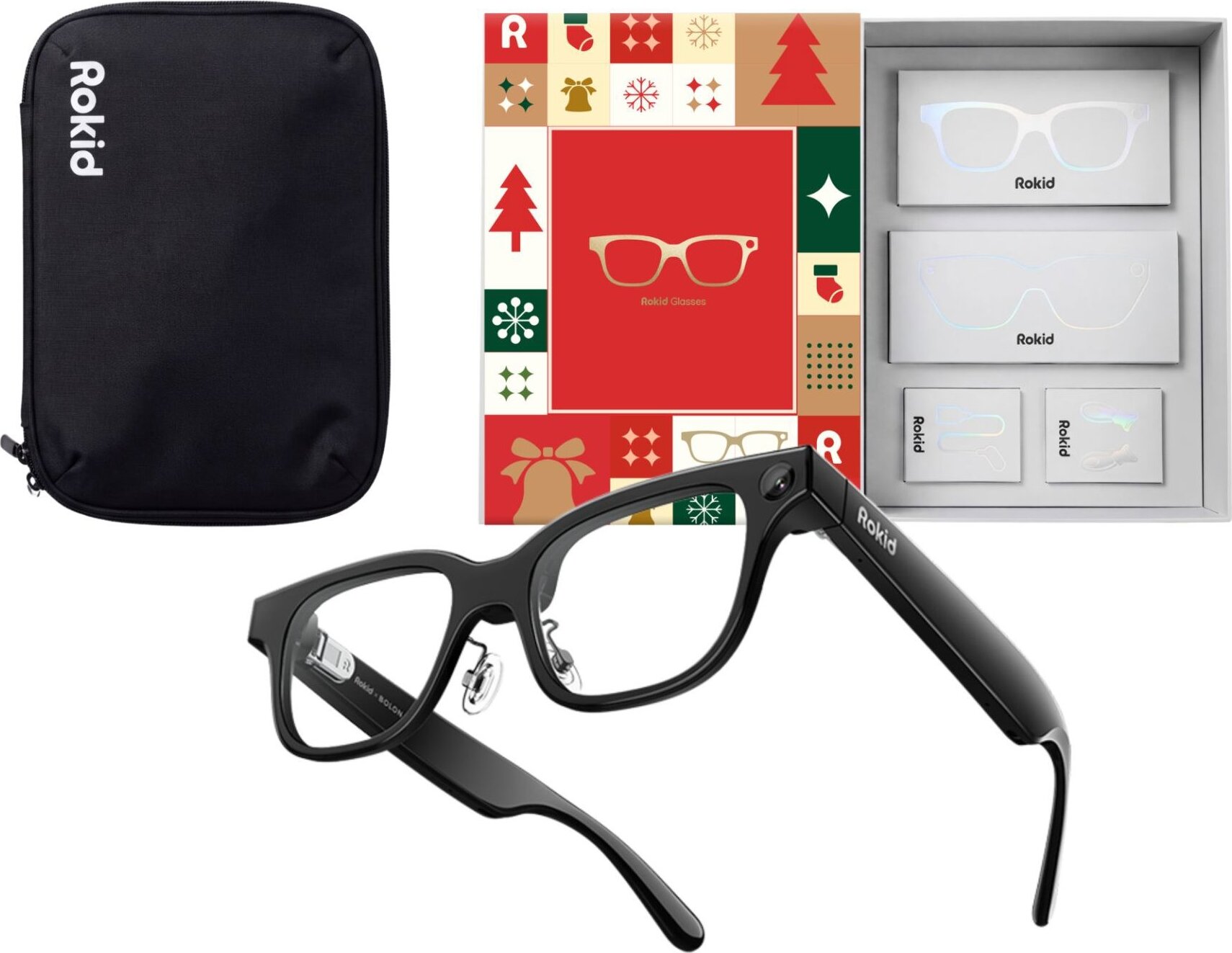 Rokid AI Glasses cestovná súprava – Vianočná edícia