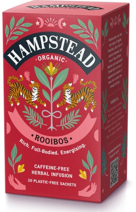 Hampstead Tea BIO Rooibos červený čaj 20 ks