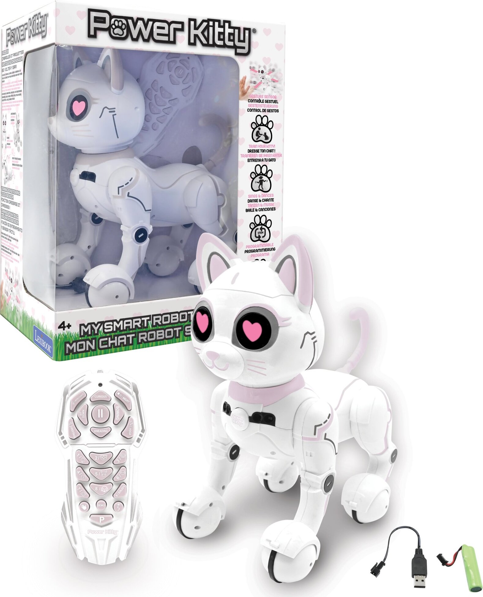 Lexibook Inteligentná robotická mačka Power Kitty