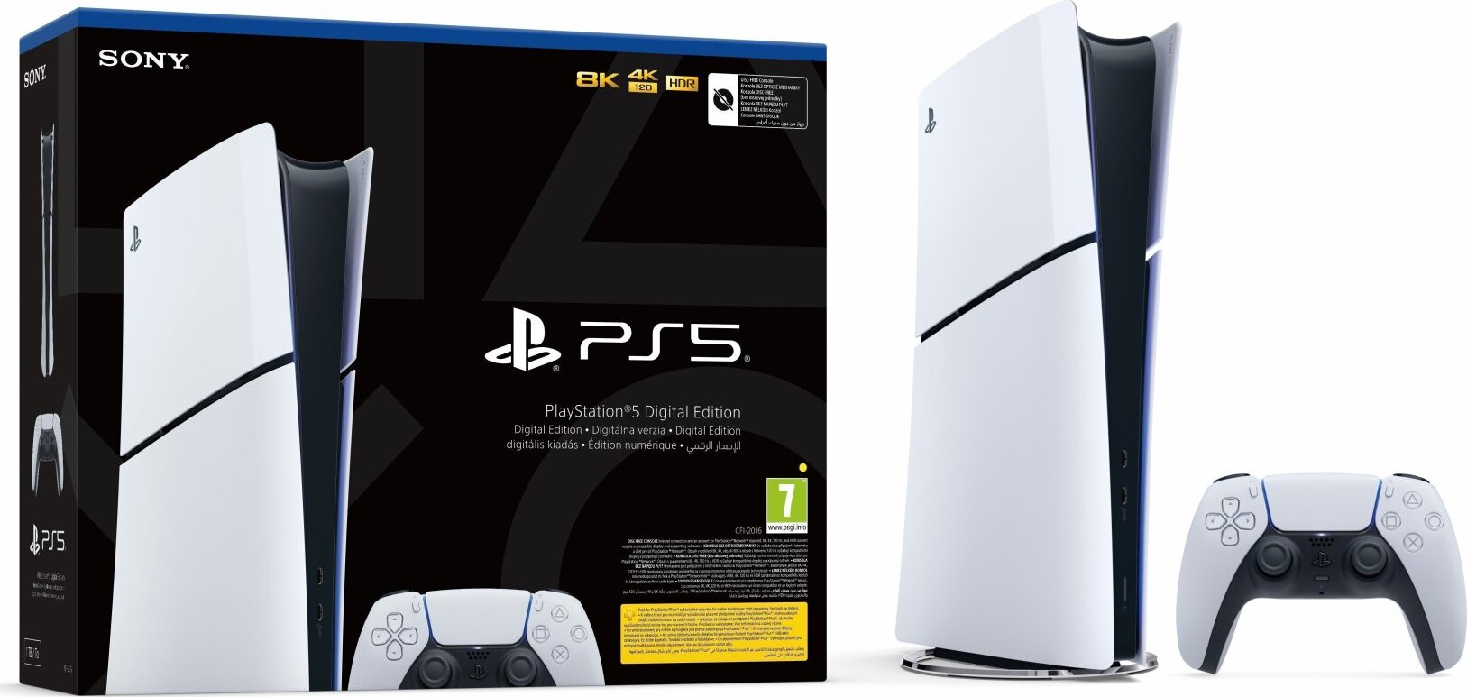 PlayStation 5 (Slim) Digital Edition – 825GB + 1 TB SSD