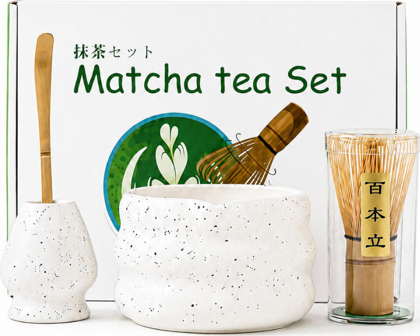 Kaffia Matcha súprava biela