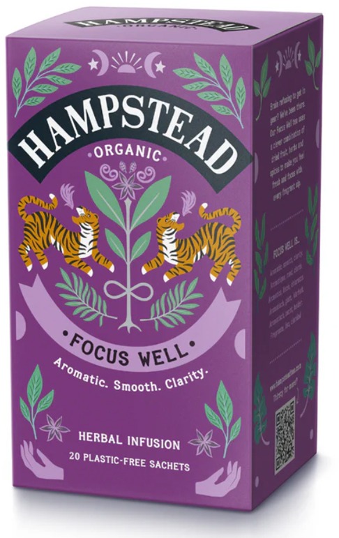 Hampstead Tea BIO bylinný čaj na podporu sústredenia 20 ks