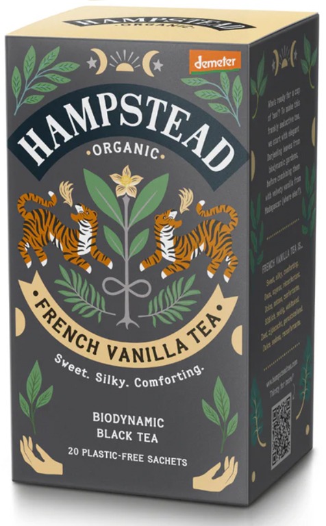 Hampstead Tea BIO Čierny čaj s vanilkou 20 ks