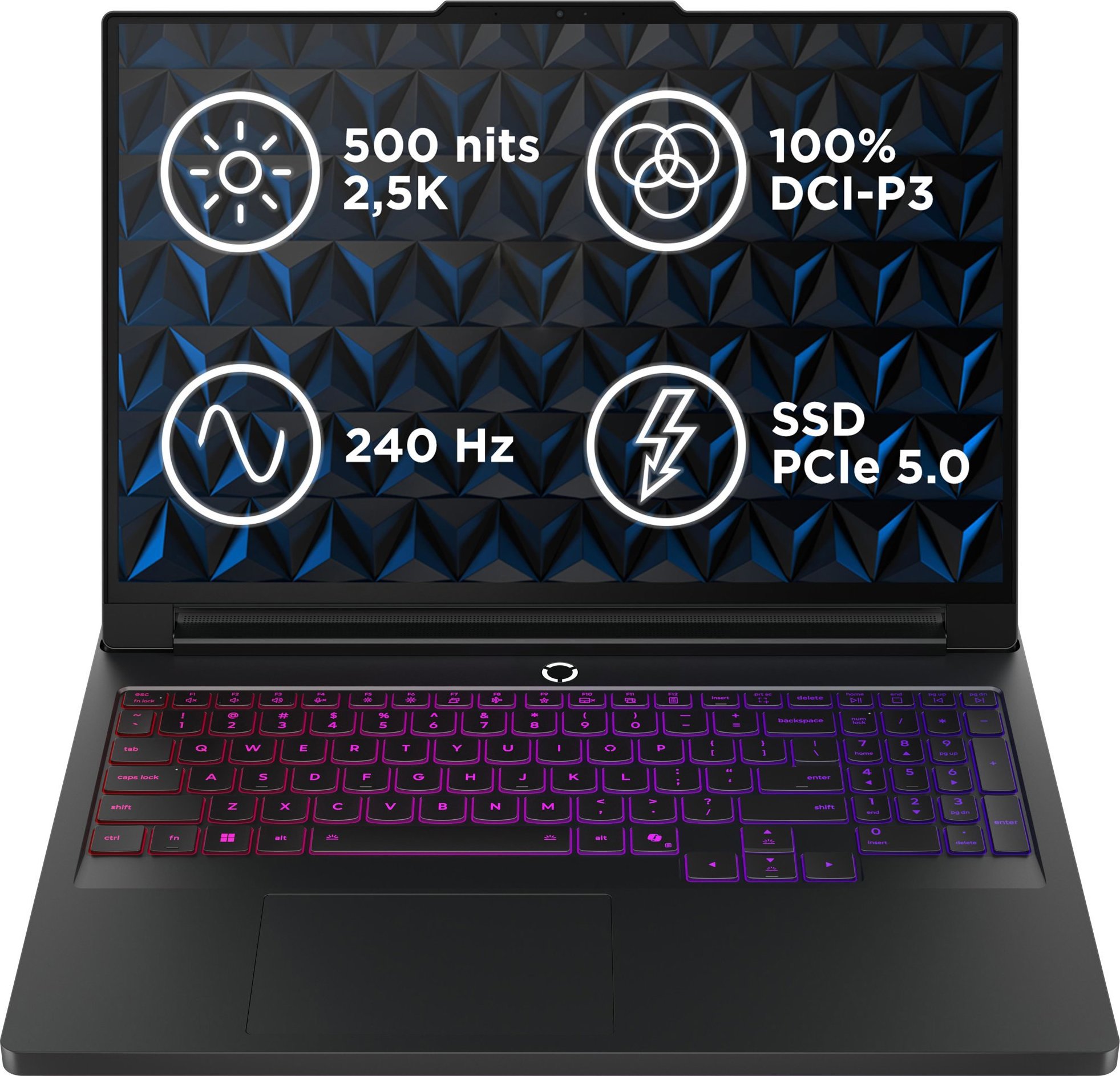 Lenovo Legion Pro 7 16IAX10H Eclipse Black celokovový (bez adaptéra)