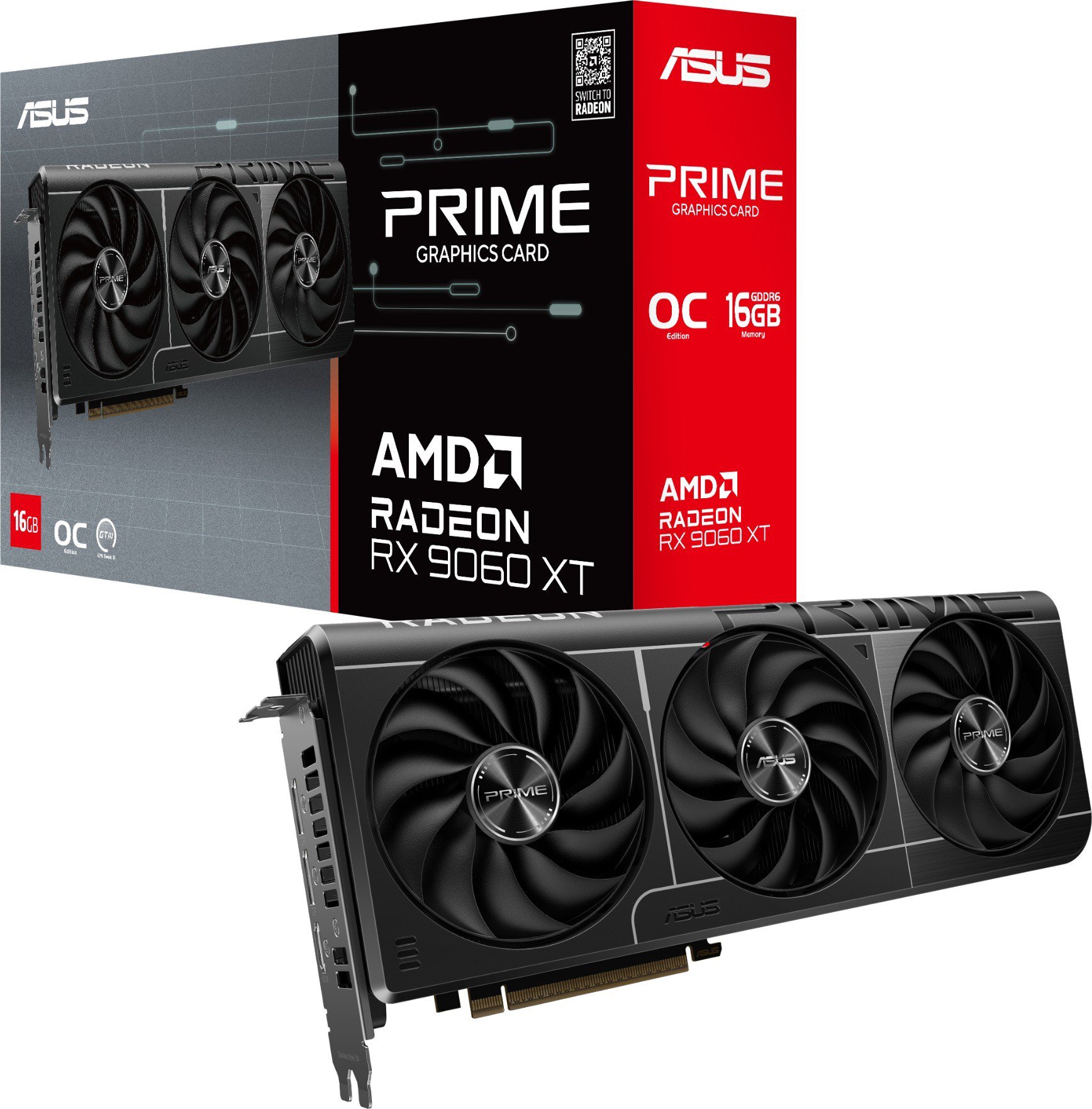 ASUS PRIME Radeon RX 9060 XT O16G