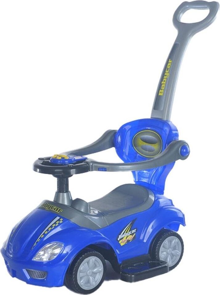 Detské odrážadlo s vodiacou tyčou 3 v 1 Mega Car modré