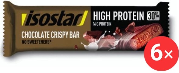 Isostar HighProtein30 6× 55 g, Chocolate Crispy Bar