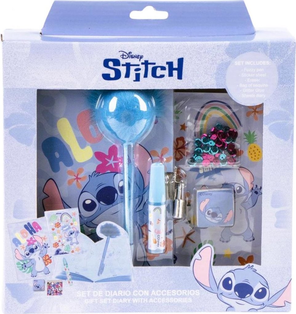 Stitch – darčeková sada diár s doplnkami