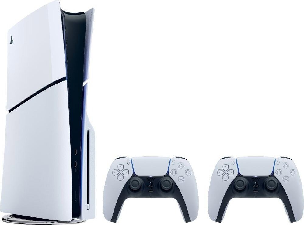 PlayStation 5 (Slim) – 1 TB + 2x DualSense Wireless Controller