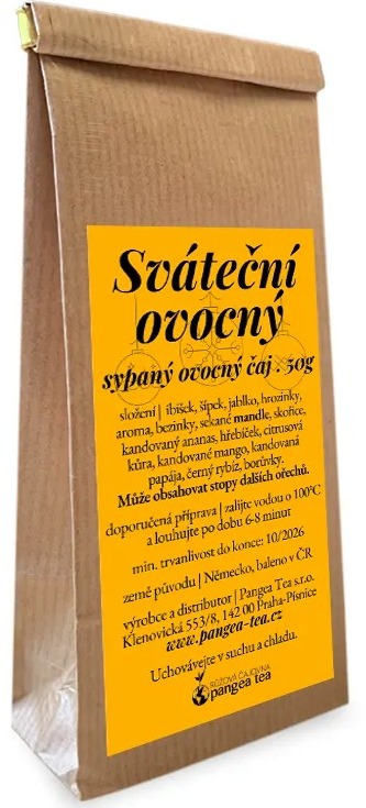 Pangea Tea ovocný sypaný čaj Sviatočný 50 g