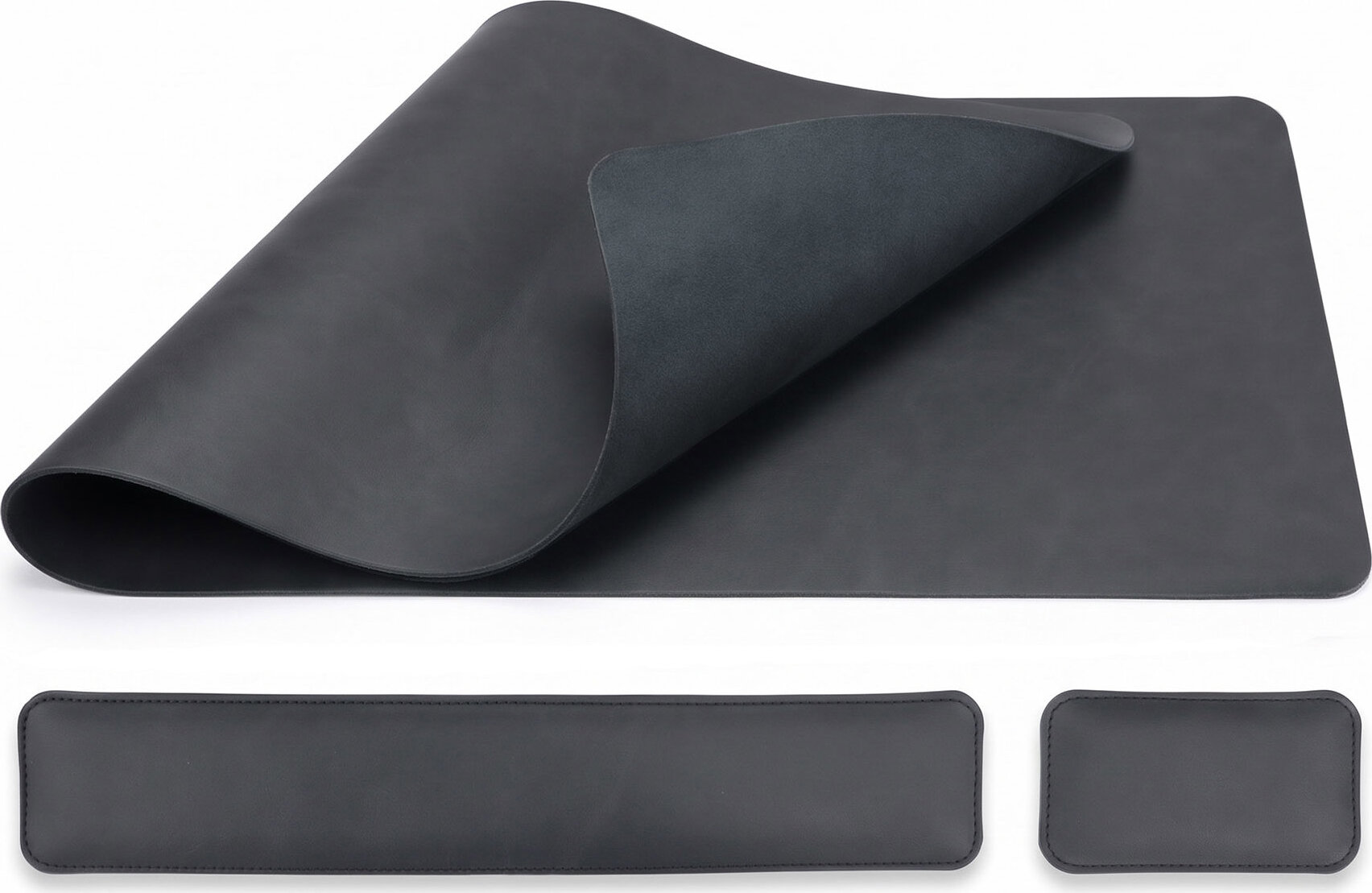 MOSH Desk set table mat, 80 × 40 cm, s podporou zápästia, čierna