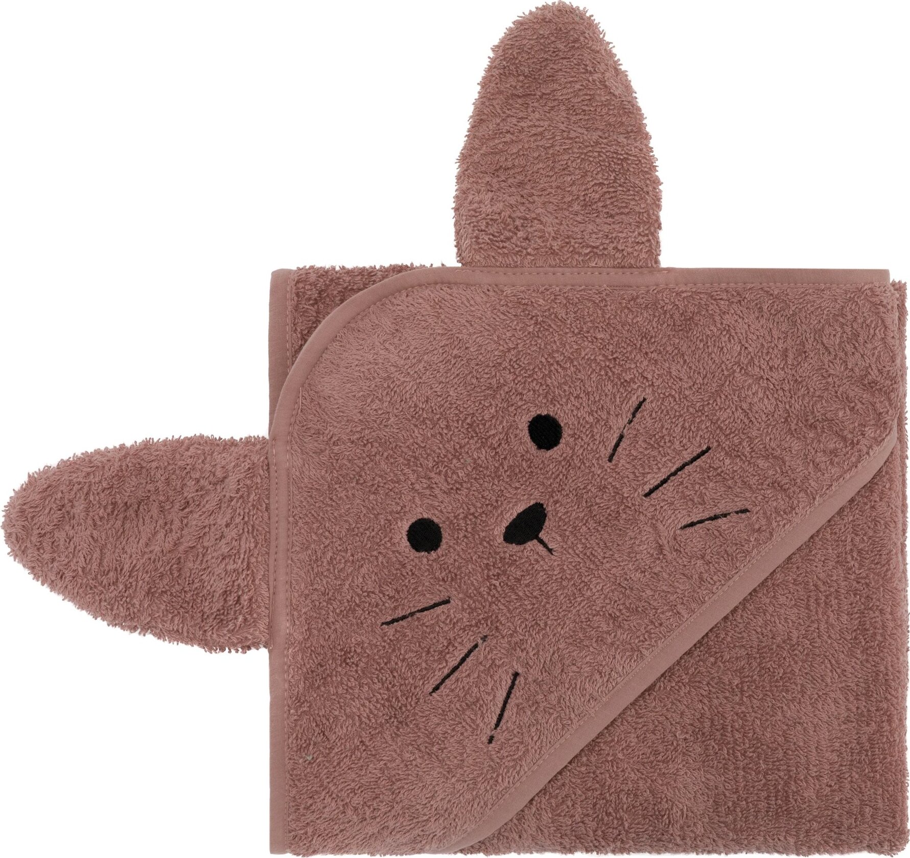 Fillikid Osuška s kapucňou animal rabbit pink 75 × 75 cm