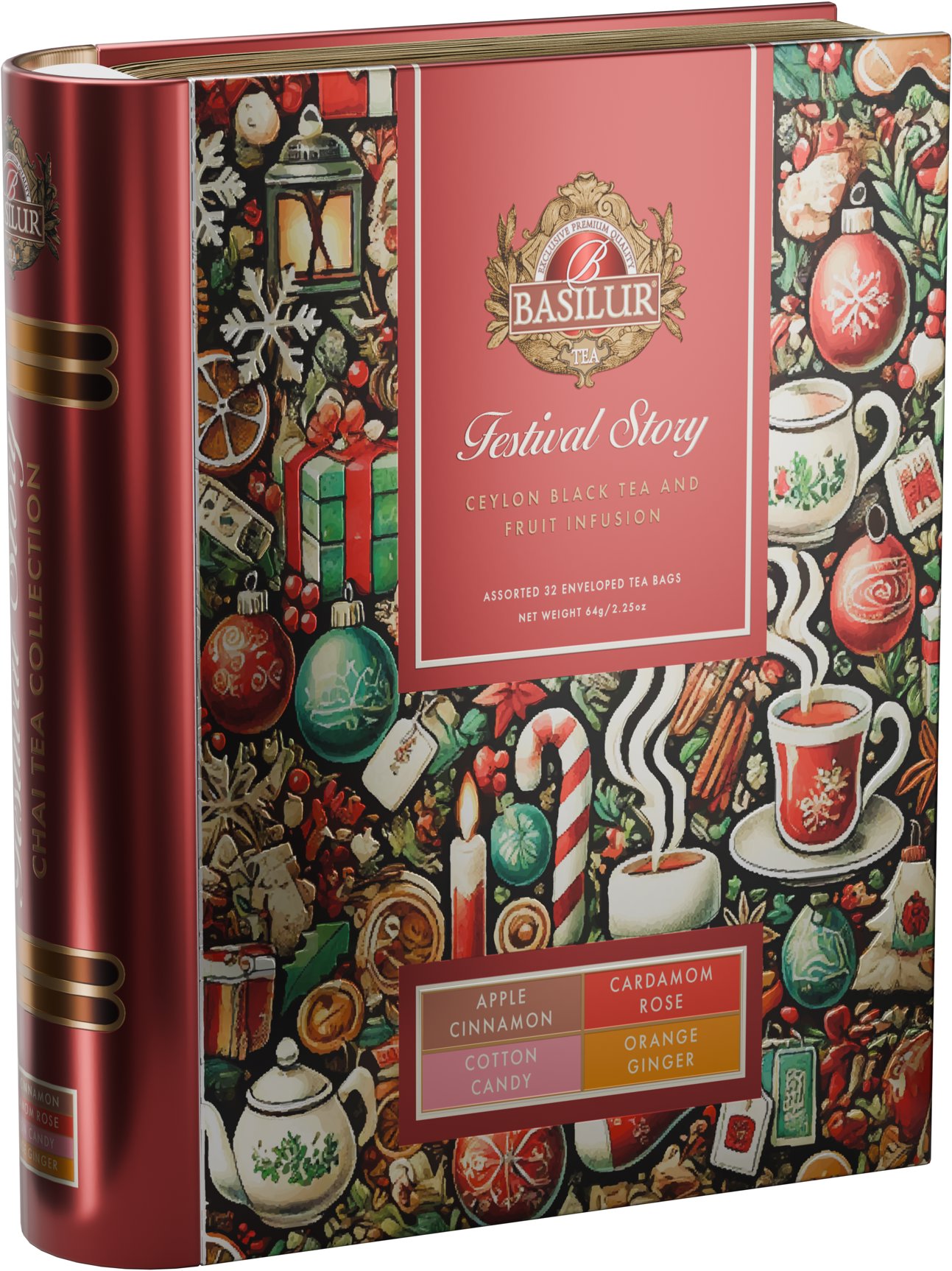 Basilur Festival Story Book Assorted 32× 2 g plech