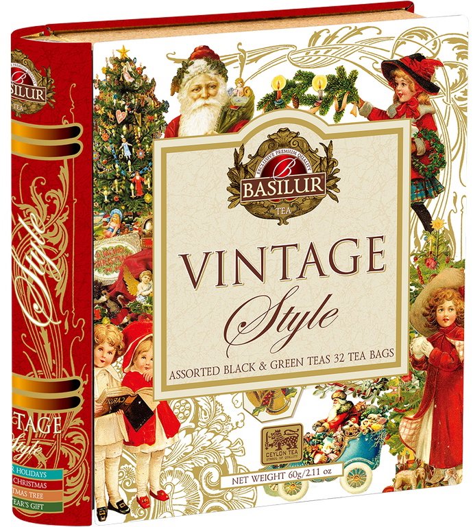 Basilur Vintage Book Assorted 24× 2 g, 8× 1,5 g plech