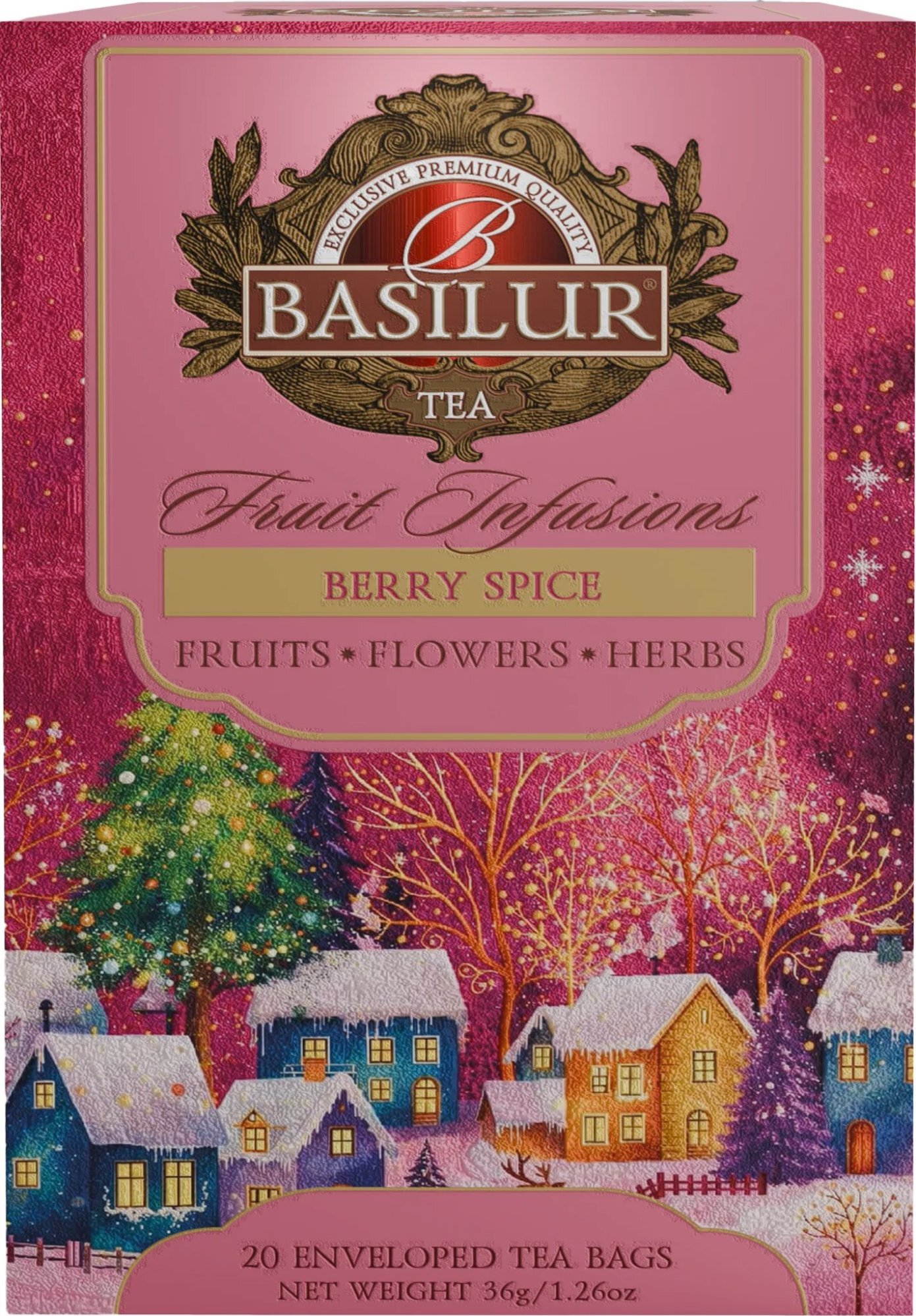 BASILUR Christmas Fruit Berry Spice prebal 20× 1,8 g