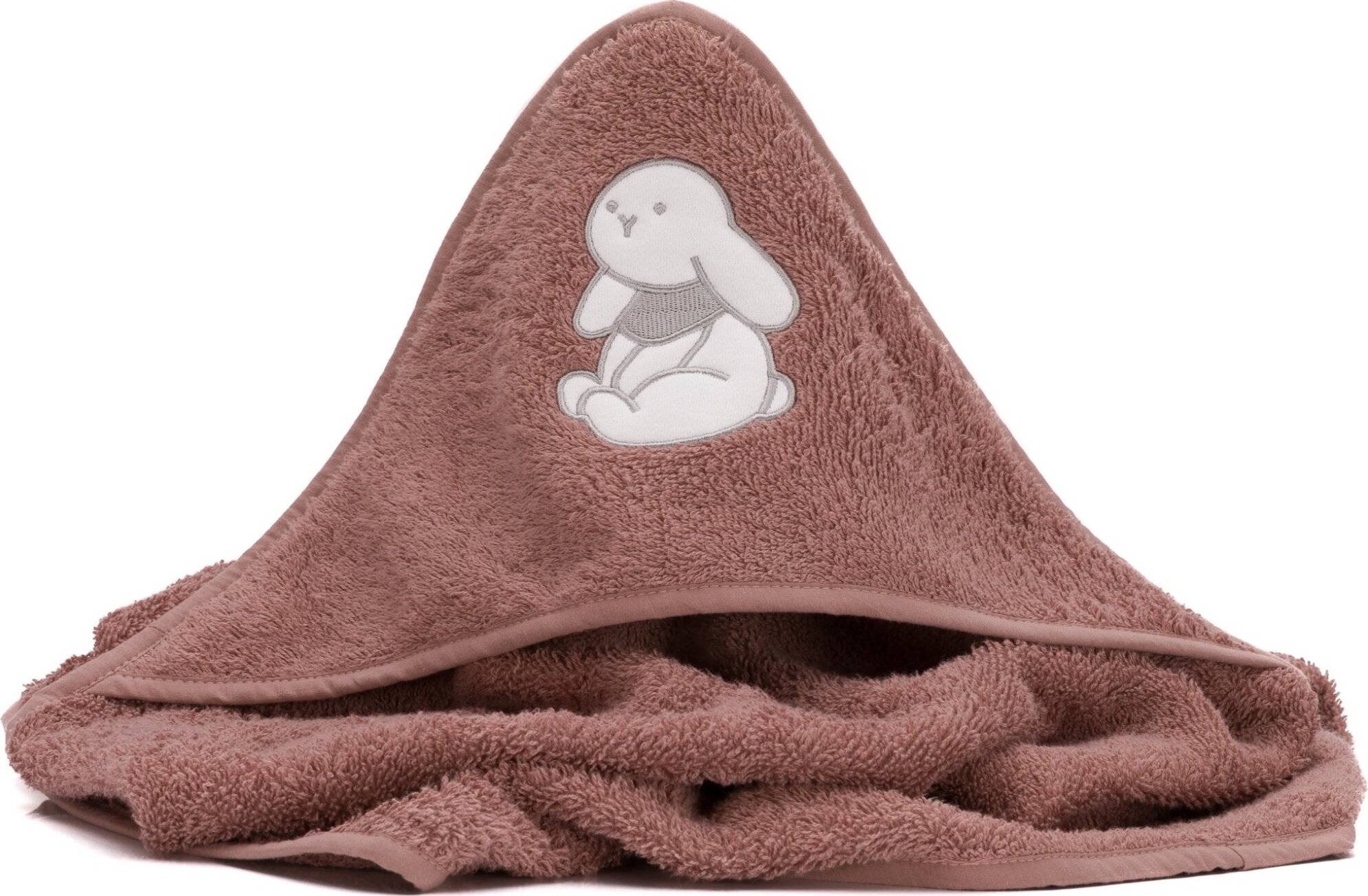 Fillikid Osuška s kapucňou rabbit pink 75 × 75 cm