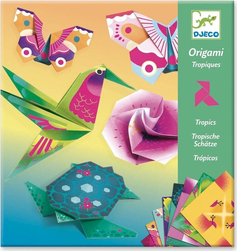 Origami neónové Trópy