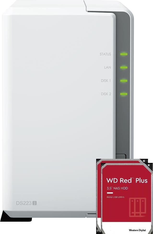 Synology DS223j 2 ×6 TB RED Plus (12 TB)