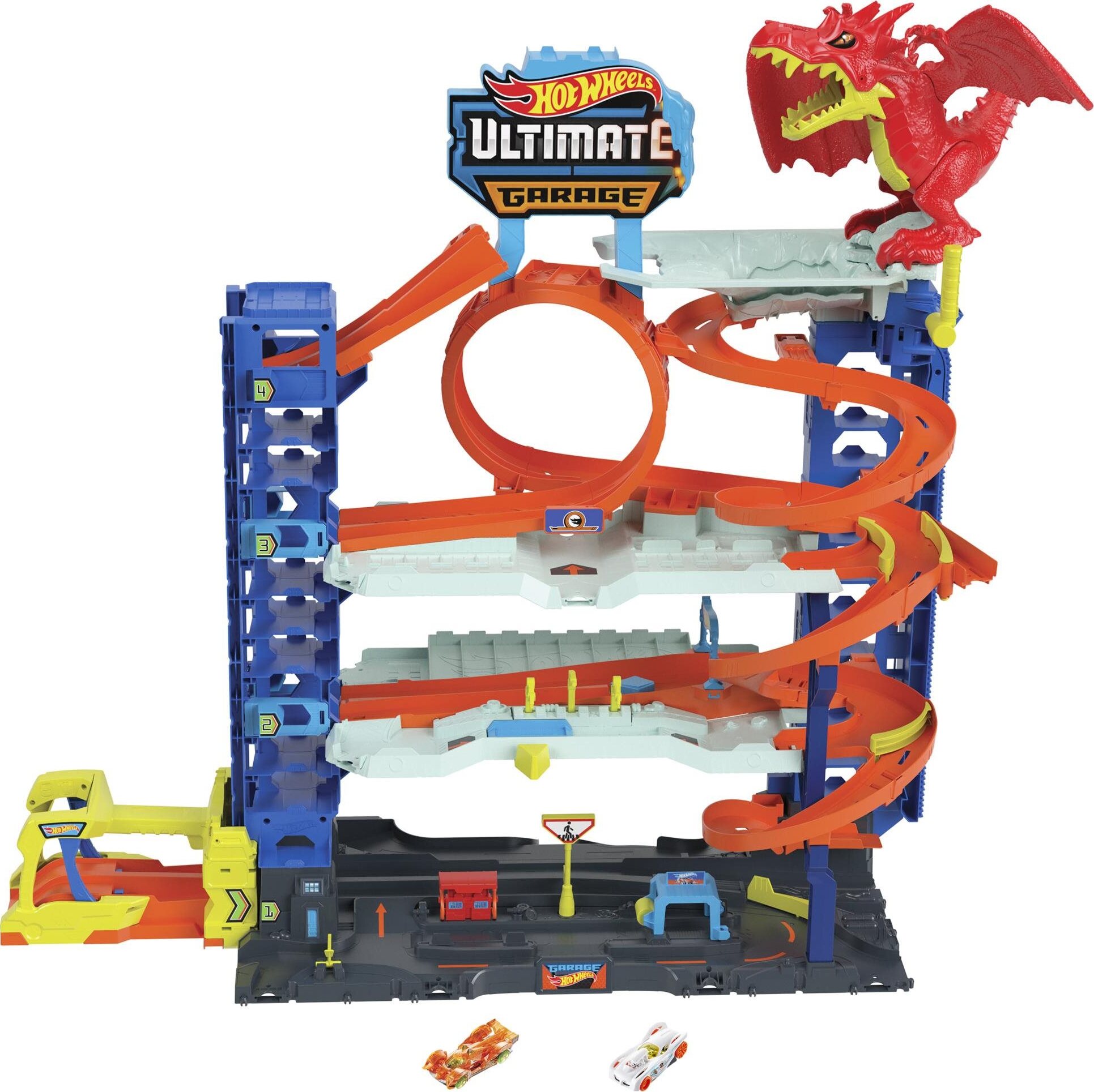 Hot Wheels City Garáž s drakom