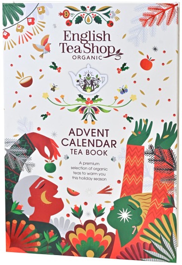 English Tea Shop Adventný kalendár Kniha Biela 24 pyramídok Bio