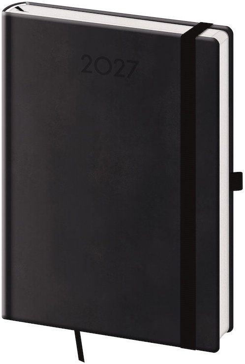 HELMA 365 denní 2027 A5 Print Plus, černý