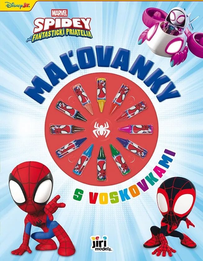 Jiri Models Maľovanky s voskovkami Spidey