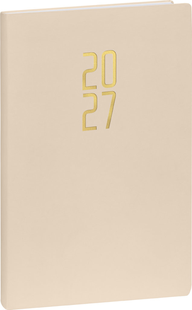 NOTIQUE týždenný Ponza 2027, béžový, 15 × 21 cm