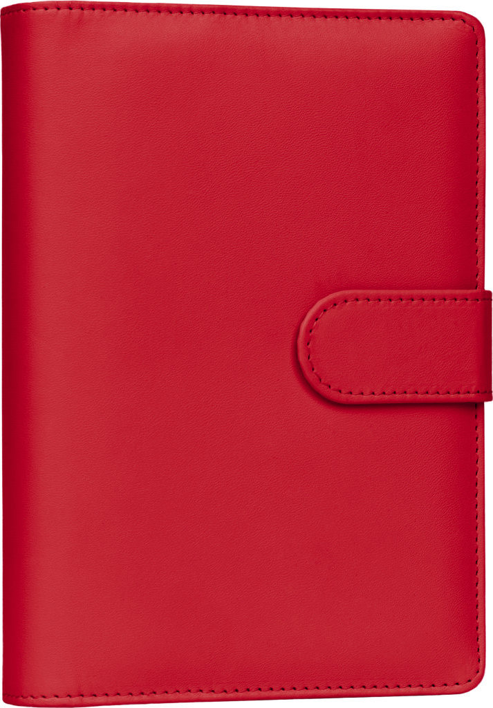 NOTIQUE Refill týždenný s vymeniteľnými listami 2027, sýtočervený, 12,5 × 19 cm