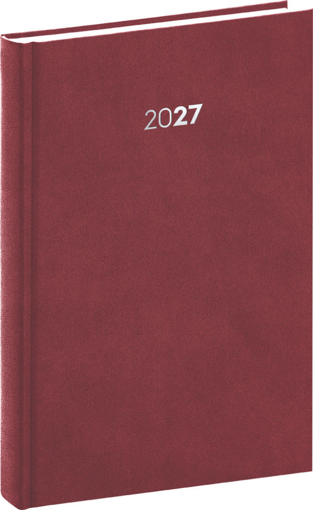 NOTIQUE denný Balakron 2027, bordový, 15 × 21 cm